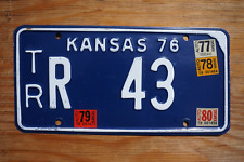 1976 TREGO County (83) KANSAS License Plate # 43 picture