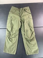Vintage Cold Weather Trousers OG107 Sateen Nylon Wind Resistant 31-35 X 32 (B4) picture