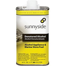 Denatured Alcohol Solvent 16 oz Liquid Shellac Thinner Cleaner Metal Can Fuel picture