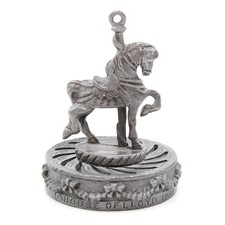 House of Lloyd Carousel 1991 NANCY BIRDSONG PEWTER - 2" Metal Miniature Figurine picture