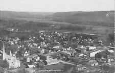 Rushford Minnesota~Birdseye Panorama~Homes~Business~Church~Grossfield 1912 RPPC picture
