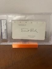 ERNEST POOLE - SIGNED AUTOGRAPHED ALBUM PAGE - PSA/DNA SLABBED & CERTIFIED picture