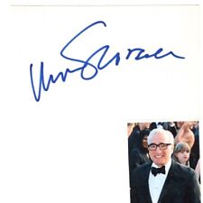 Martin Scorsese signed card picture