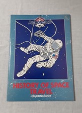 1987 YOUNG ASTRONAUTS HISTORY OF SPACE TRAVEL COLORING BOOK UNUSED NEW picture