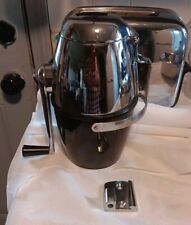 Vintage MCM Ice-O-Mat Bucketeer  Ice Crusher Chrome & Black W Wall Mount picture