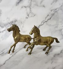 Vintage Brass Stallion Horse Statue Figurine Equestrian Farmhouse Decor picture