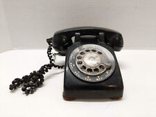Vintage BELL SYSTEM WESTERN ELECTRIC Black Rotary Phone CD500 Untested picture