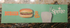 Case Vintage Sprite & A Burger Sign Tranparent transparency Advertisment Nos picture