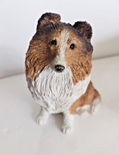 Vintage Sandicast Hand Cast & Painted Shetland Sheepdog Figurine 4 3/4