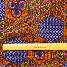 Super Real Wax Batik Fabric 4371 Ethnic 1.9 YD picture