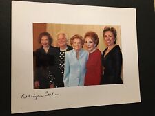 CARTER ROSALYNN SIGNED PHOTO 8-10 AUTHENTIC COA HILLARY CLINTON picture
