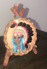 Young’s 1996 Native American face on teepee figurine picture