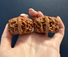 Natural Polished Chinese Wenwan Meditation Walnuts - 元宝核桃 洛杉矶现货 picture