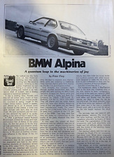 1979 Road Test BMW 630 Alpina picture