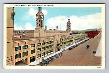 Portland OR-Oregon, Public Market Building, Aerial, Antique, Vintage Postcard picture