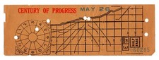 ORIG 1933 CHICAGO SURFACE LINES - CENTURY OF PROGRESS ROUTE TROLLEY TICKET 05/26 picture