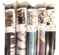Bundle of 5 Assorted, Japanese Anime GEE 33"x 44" Fabric Wall Scrolls-New Sealed picture