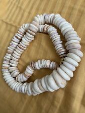 Vintage 70’s Hawaiian Natural Puka Shell Surfer Necklace 22 Inches Long picture