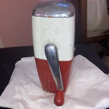 Vintage Ice-O-Mat 1950s 1960s Ice Crush Red/White/Silver Ice-O-Matic picture