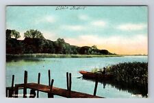 Norfolk England, Scenic View Of Ormesby Broad, Antique, Vintage Postcard picture