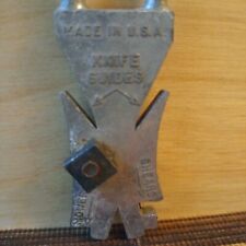 Vintage USA Made Knife / Shears / Mower Blade Hand Held Sharpener picture