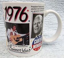 Old 1976 History Coffee Mug Elvis Carter Skateboard King Kong Taxi etc FREE S/H  picture