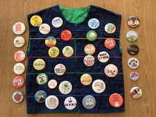65 Vintage Reading & Library Promotional Pin Back Buttons, Collection and Vest picture