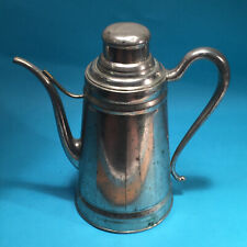 Antique Manning &Bowman Lamp Filler Oil Can Nickel Plated Vintage Deco 1920s 30s picture