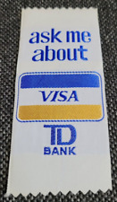 TD Bank Toronto Dominion Vintage Ribbon Bookmark Visa Retro souvenir Memorabilia picture