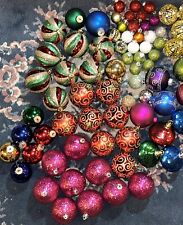 Lot Of 75 Vintage Mercury Glass Christmas Ornament Med & Mini Bulbs picture