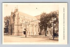 Detroit MI-Michigan, RPPC, Exterior, St Paul's Cathedral, Vintage Postcard picture