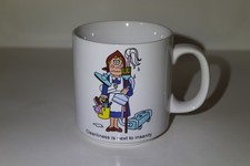 Russ Berrie & Co. "Cleanliness is next to insanity" 10 oz Ceramic Coffee Mug picture