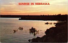 Sunrise Nebraska NE Lake Postcard VTG UNP Vintage Unused Chrome picture