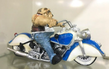 Comical  Art Biker Dude Detailed Hand Painted Caricature Figurine. New picture
