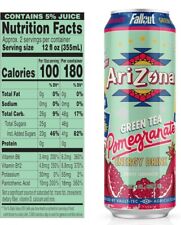 Arizona X FALLOUT Energy Drink Green Tea POMEGRANATE x1 Count picture