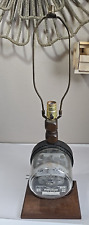 Vintage Rustic Enclosed Industrial Electric Meter Table Lamp- See Description picture