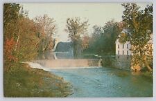 Rocky Fork Dam Chrome Postcard Hillsboro Ohio Highland County picture