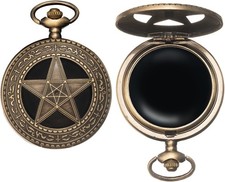 Natural Black Obsidian Scrying Mirror Divination Witchcraft Meditation Decor picture