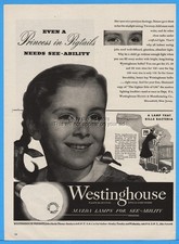 1945 Westinghouse Light Bulb Sterilamp UV Lamp Kill Bacteria Ad Pigtail Princess picture