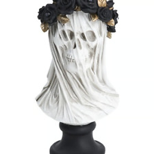 Christian LaCroix Halloween Bust Veiled Lady Skeleton Bust w/Lighted Wreath NEW picture