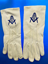 12  MASON EMBROIDERED Cotton Gloves Sizes MED,  LG, and  XL  WHOLESALE $7.00 EA picture
