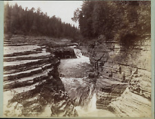 William Notman, Canada, Montmoreni, Natural Steps Vintage Albumen Print Tirag picture