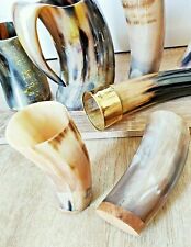 Scratch and Dent - Handmade Real Horn Mugs/Cups, Viking Drinking Horns picture