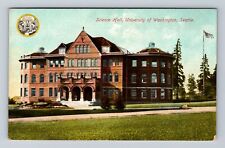 Seattle WA-Washington, University of Washington, Science Hall Vintage Postcard picture