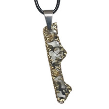 Pallasite meteorite pendant ,SYMCAN meteorite Necklace LB150 picture