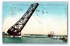 1910 Drawbridge Entrance Harbor Long Beach California CA  Antique Postcard picture