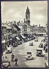 Cheap Street Newbury England Street View Old Cars VTG RPPC Postcard Posted 1956 picture