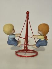 Vintage Enesco Country Cousins Merry Go Round With Figurines picture