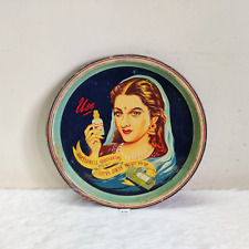1940 Vintage Indian Lady In Saree Graphics Satya Jiwan Advertising Tin Tray TR87 picture