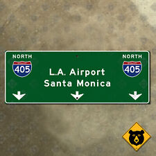 California Interstate 405 LA Airport LAX Santa Monica highway road sign 19x7 picture